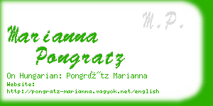 marianna pongratz business card